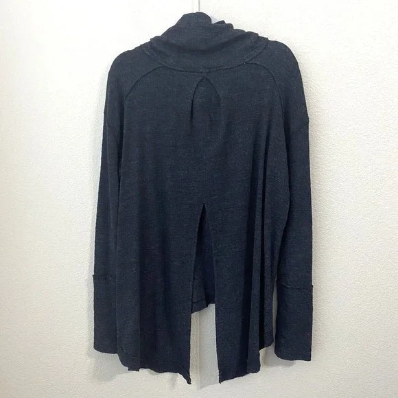 Free People We the Free Womens Sweater Large Split Back Cowl Neck OB536113 - Picture 3 of 10